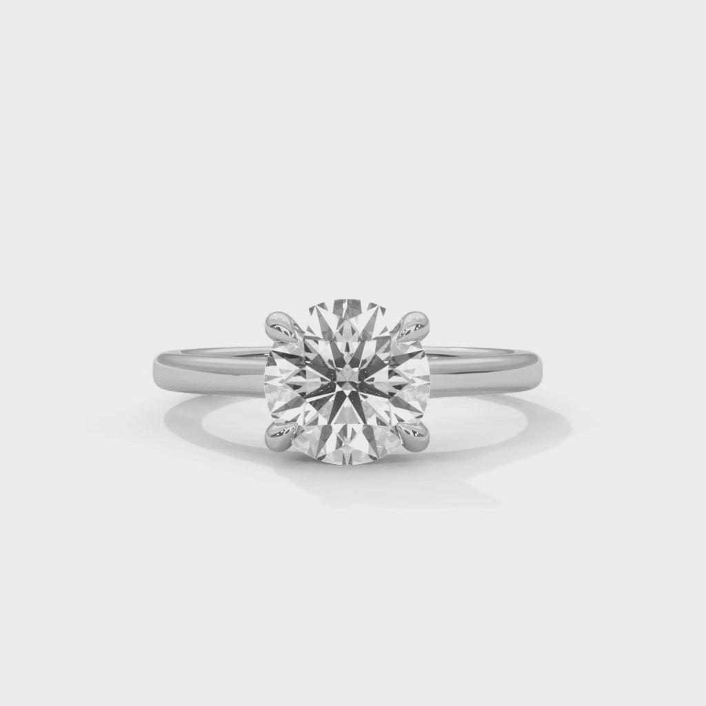 14K White Gold 18K White Gold Platinum Round