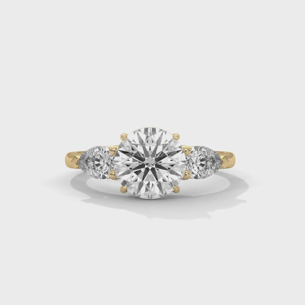 14K Yellow Gold 18K Yellow Gold Round