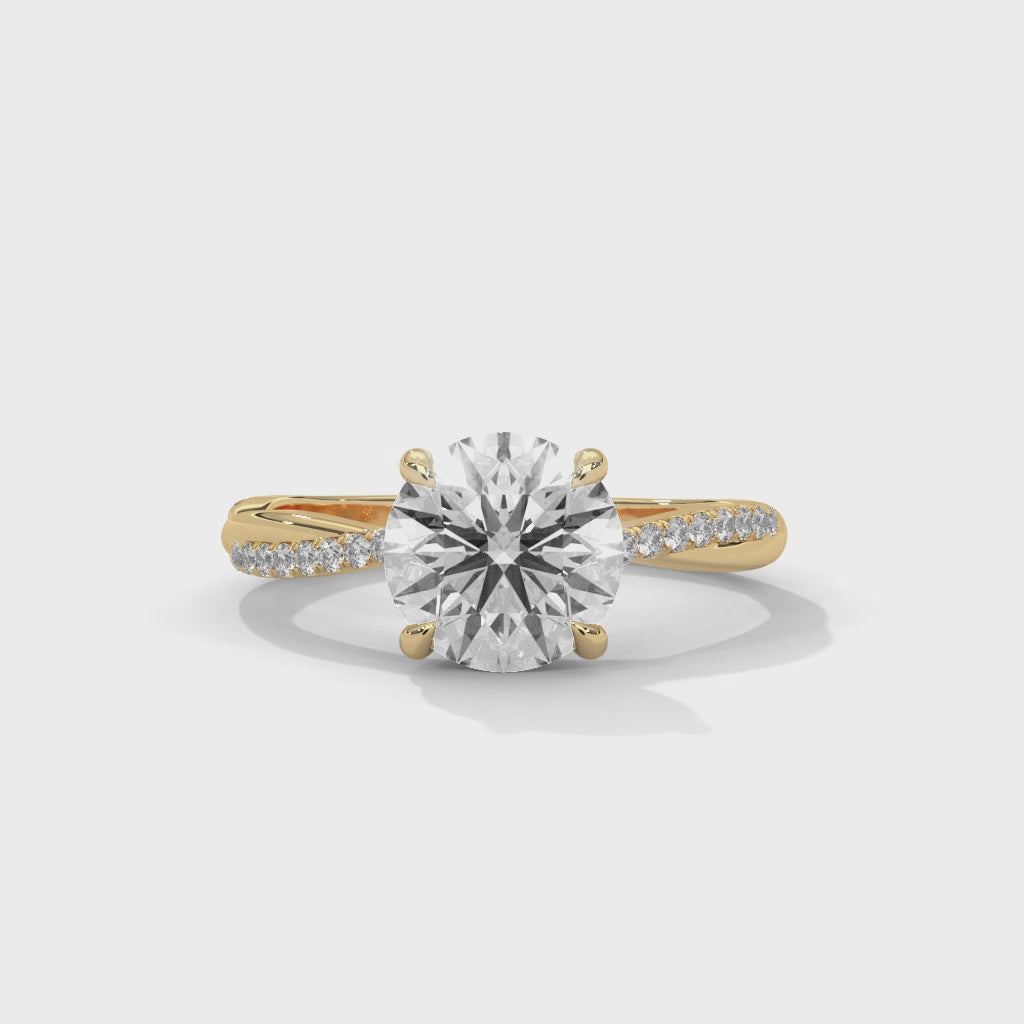 14K Yellow Gold 18K Yellow Gold Round