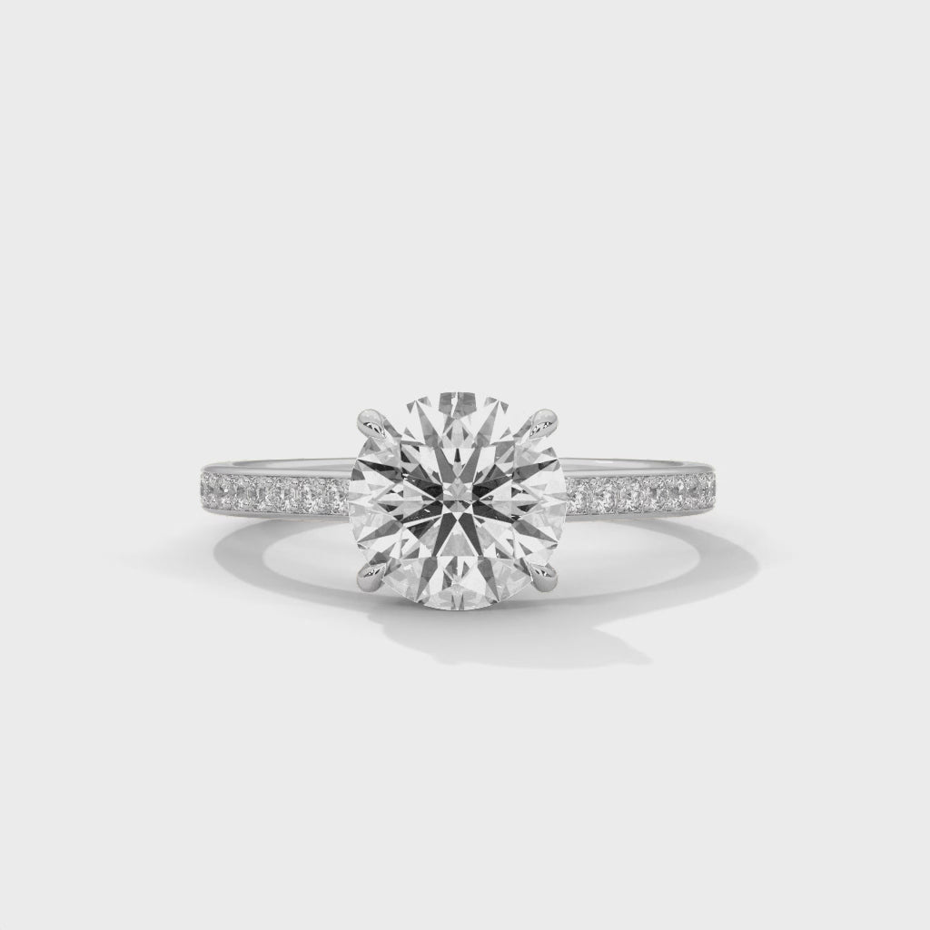 14K White Gold 18K White Gold Platinum Round