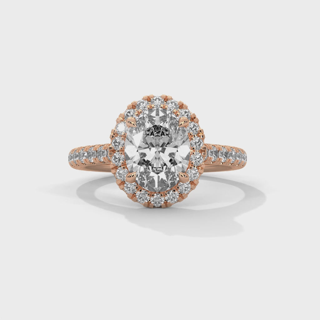 14K Rose Gold 18K Rose Gold Oval
