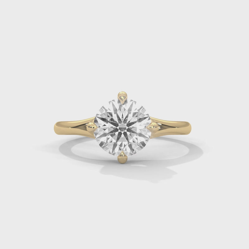 14K Yellow Gold 18K Yellow Gold Round
