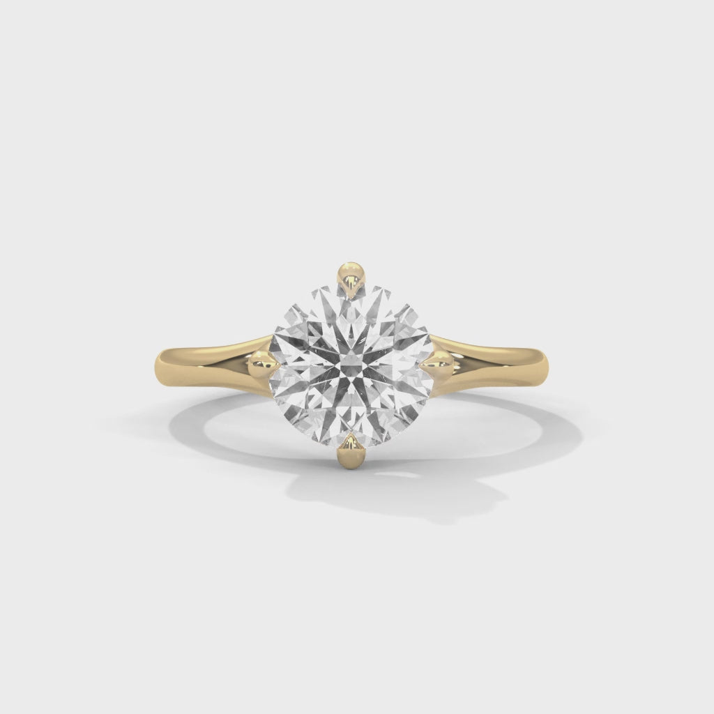 14K Yellow Gold 18K Yellow Gold Round