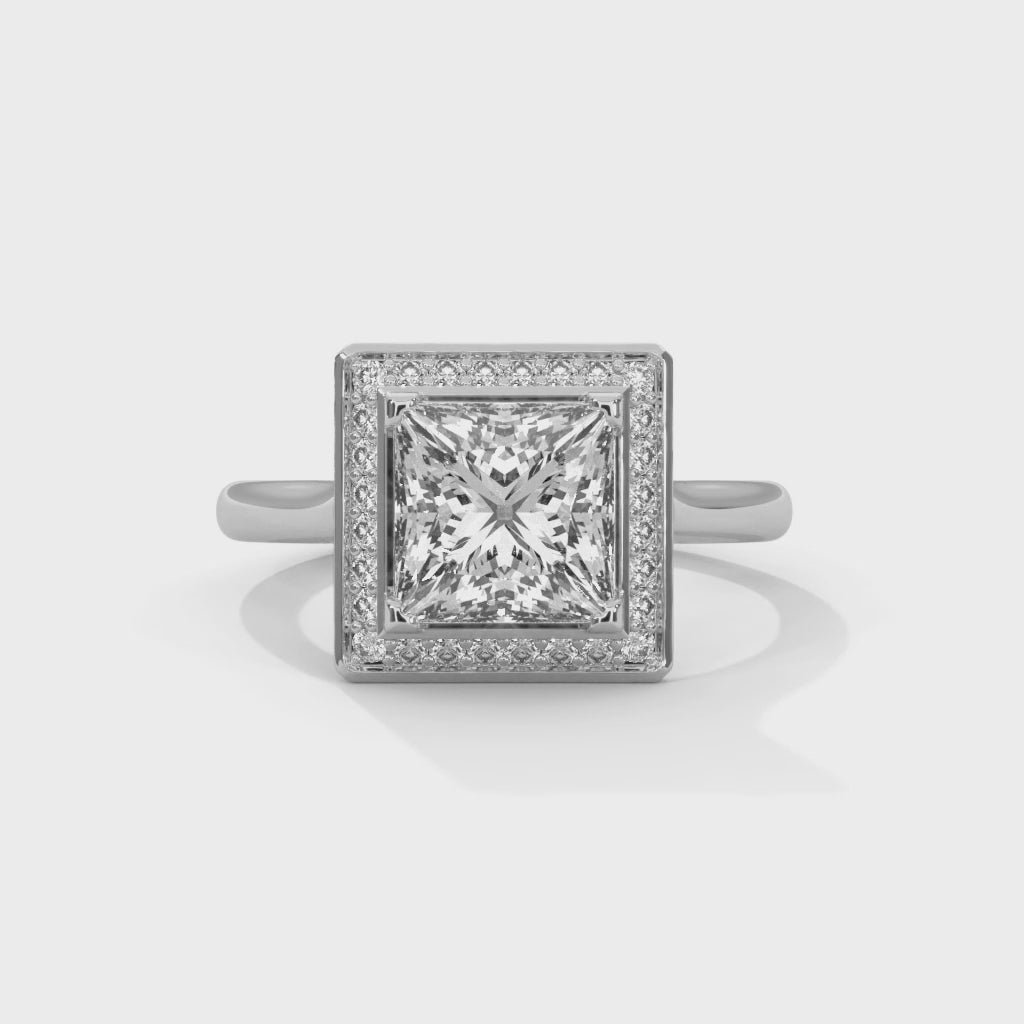 14K White Gold 18K White Gold Platinum Princess