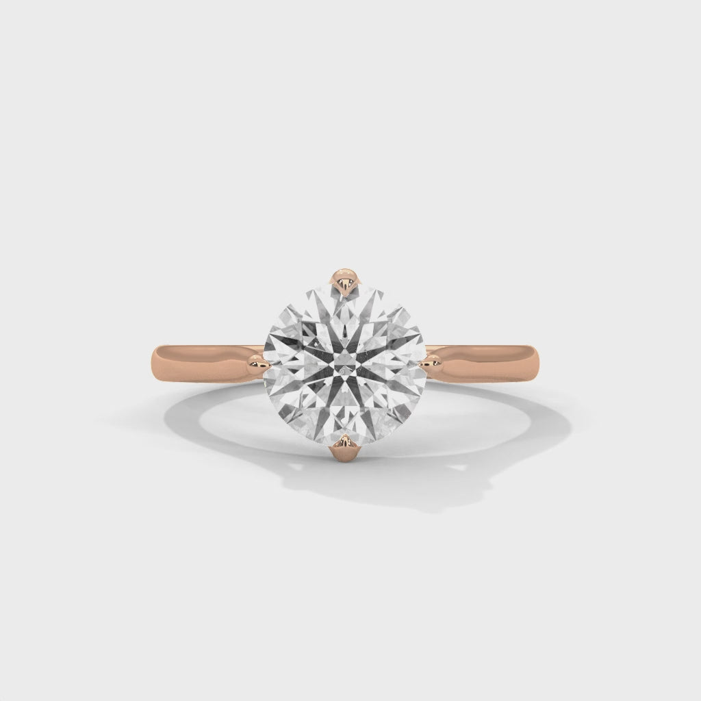 14K Rose Gold 18K Rose Gold Round