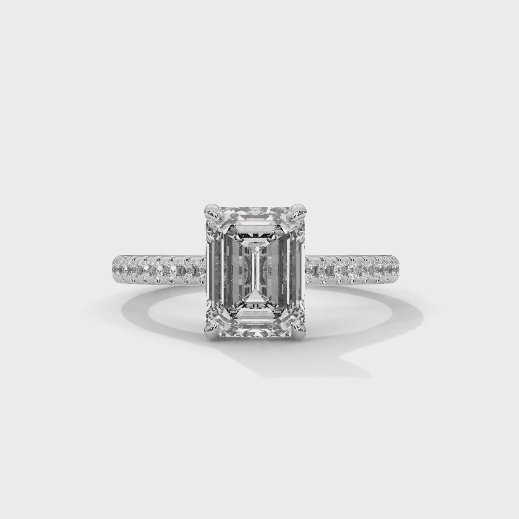 14K White Gold 18K White Gold Platinum Emerald