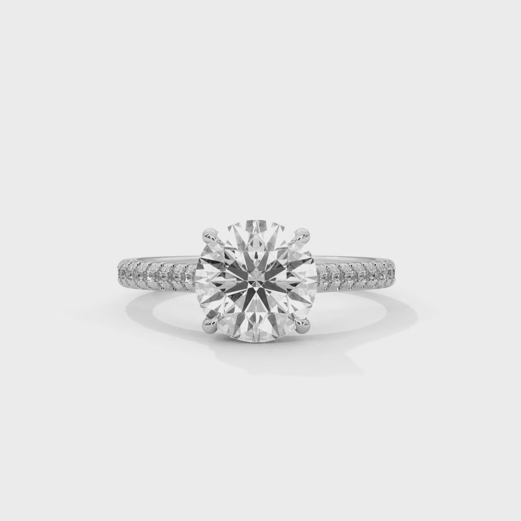 14K White Gold 18K White Gold Platinum Round